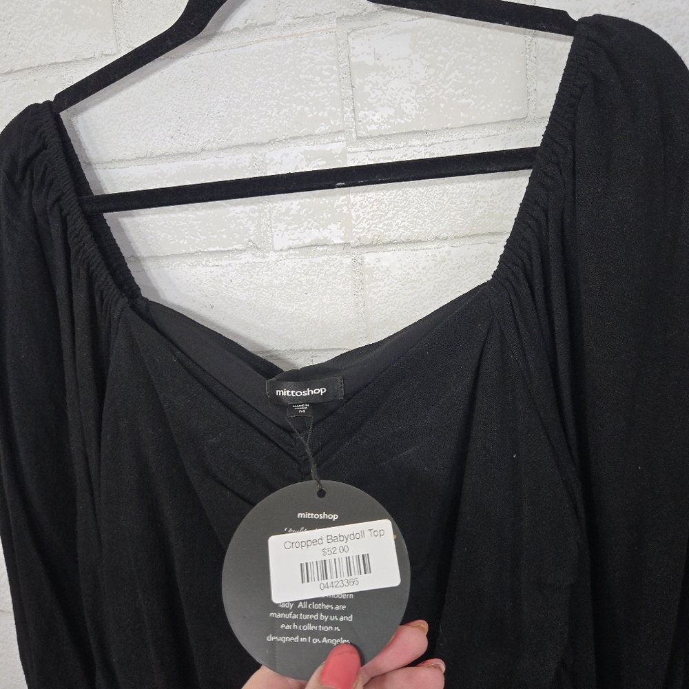 mittoshop NWT black crop top - Picture 6 of 14